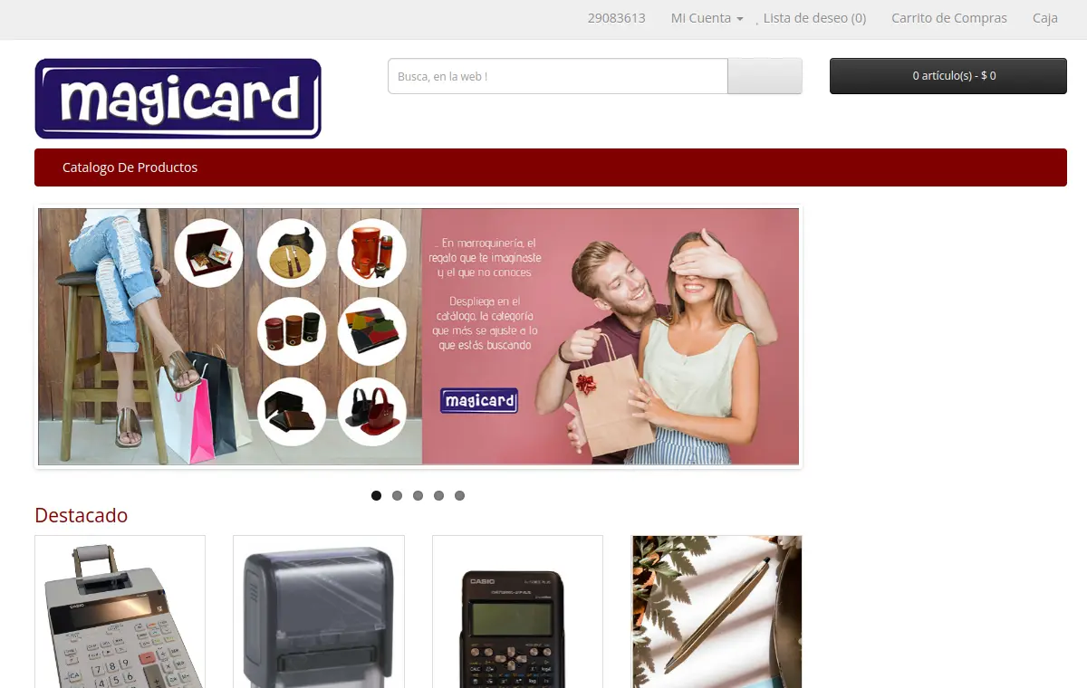 Captura del sitio web Magicard